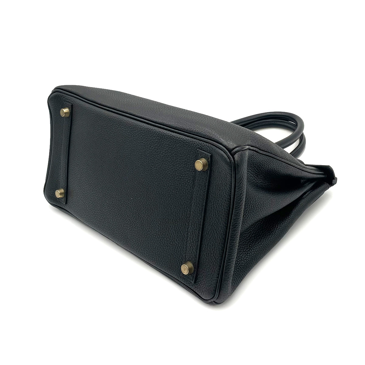 HERMES BIRKIN 30 BLACK TOGO HAND BAG □H 90263306