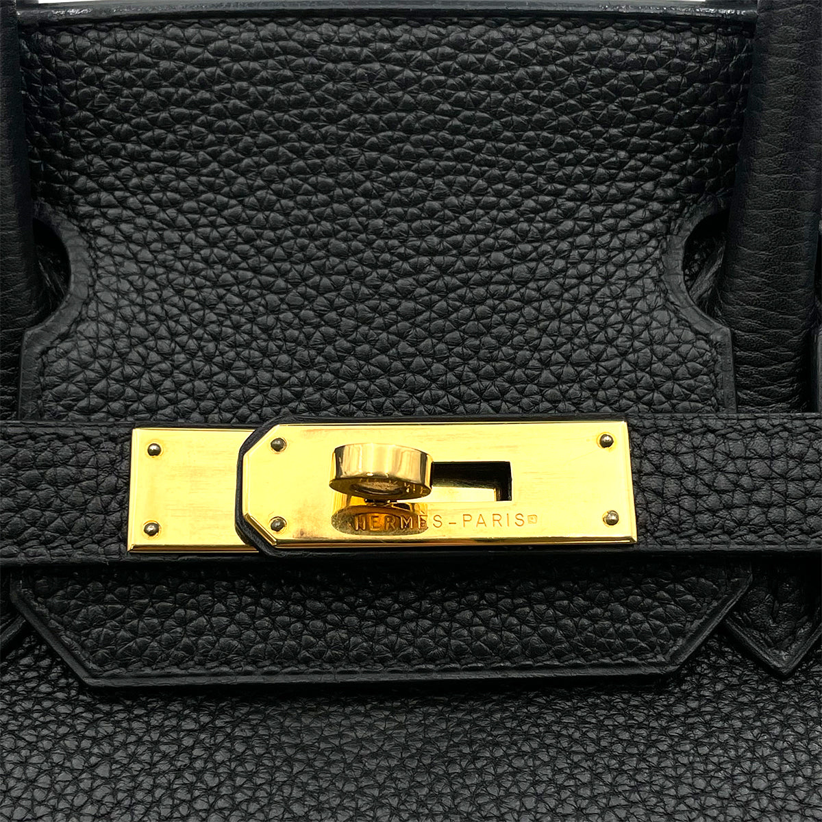 HERMES BIRKIN 30 BLACK TOGO HAND BAG □H 90263306