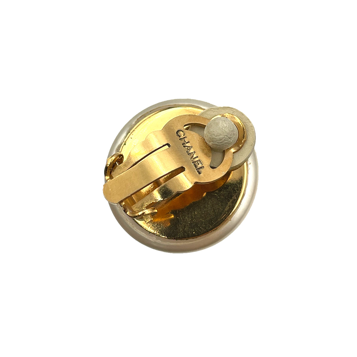 CHANEL VINTAGE EARRINGS ROUND PEARL MOTIF ACCESSORY 90263318