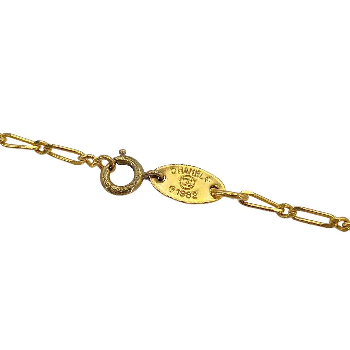 CHANEL VINTAGE NECKLACE COCOMARK RHINESTONE ACCESSORY 90263328