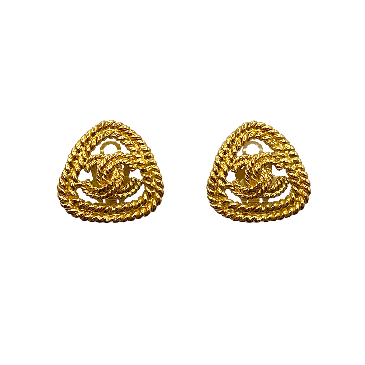 CHANEL VINTAGE EARRINGS COCOMARK ACCESSORY 28 90263334