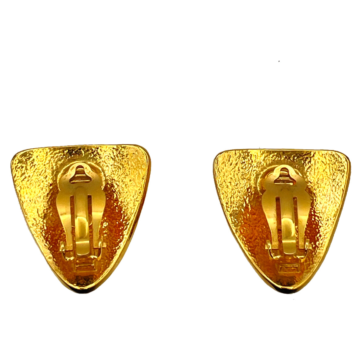 CHANEL VINTAGE EARRINGS COCOMARK TRIANGLE ACCESSORY 97P 90263336