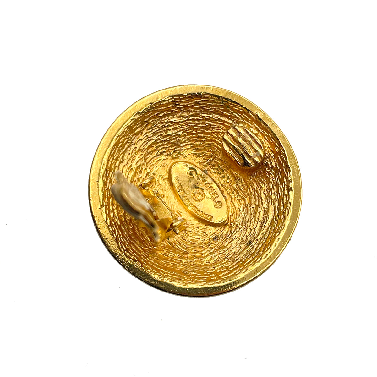 CHANEL VINTAGE EARRINGS COCO MARK ROUND ACCESSORY 90263609