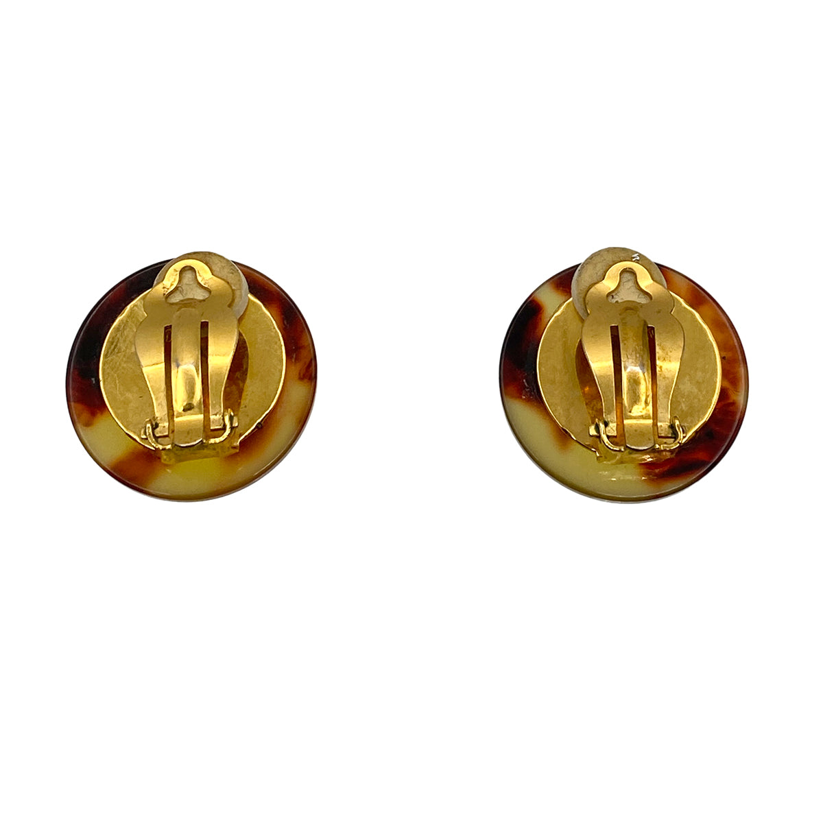 CHANEL VINTAGE EARRINGS COCOMARK ROUND ACCESSORY 97P 90263612