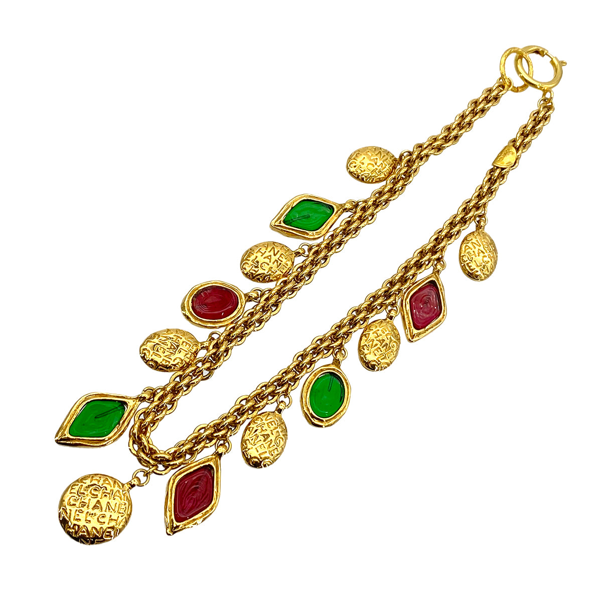 CHANEL VINTAGE NECKLACE COLOR STONE ACCESSORY 90263619