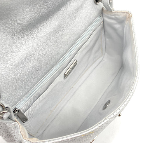 CHANEL MATELASSE CHAIN SHOULDER BAG PUNCHING SILVER LEATHER 90263632 - PURPOSE