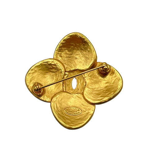 CHANEL VINTAGE BROOCH COCO MARK FLOWER GOLD ACCESSORY 96A 90263643 - PURPOSE
