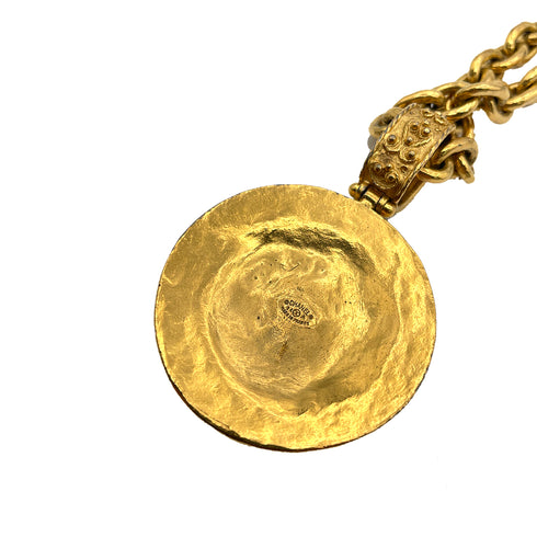 CHANEL VINTAGE NECKLACE ROUND COCOMARK ACCESSORY 94A 90263653 - PURPOSE