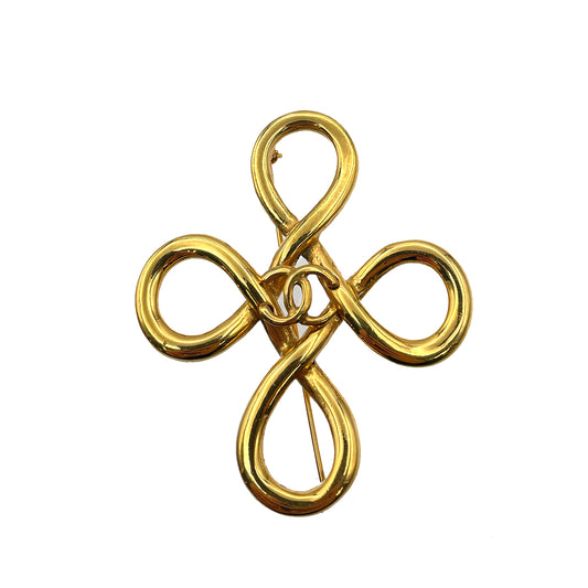 CHANEL VINTAGE BROACH  COCO MARK CROSS ACCESSORY 90263656
