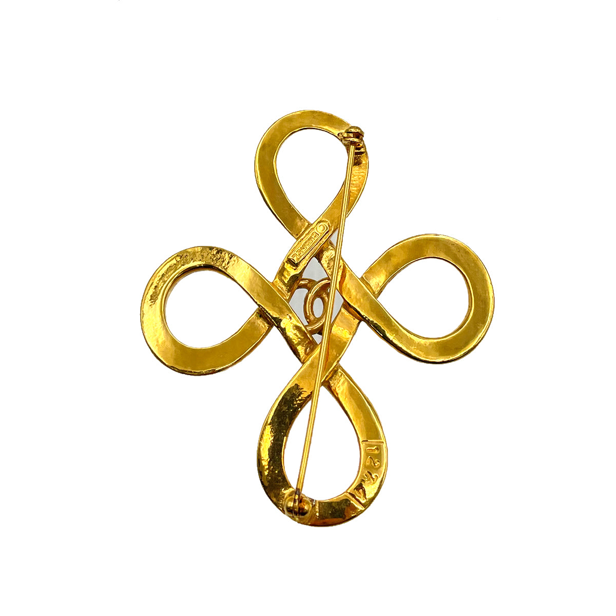 CHANEL VINTAGE BROACH  COCO MARK CROSS ACCESSORY 90263656