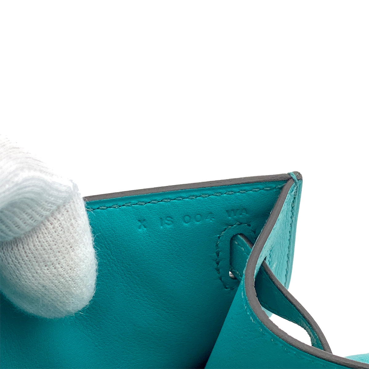 HERMES KELLY POCHETTE SELLIER BLUE PAON SWIFT HAND BAG X SHW 90263659