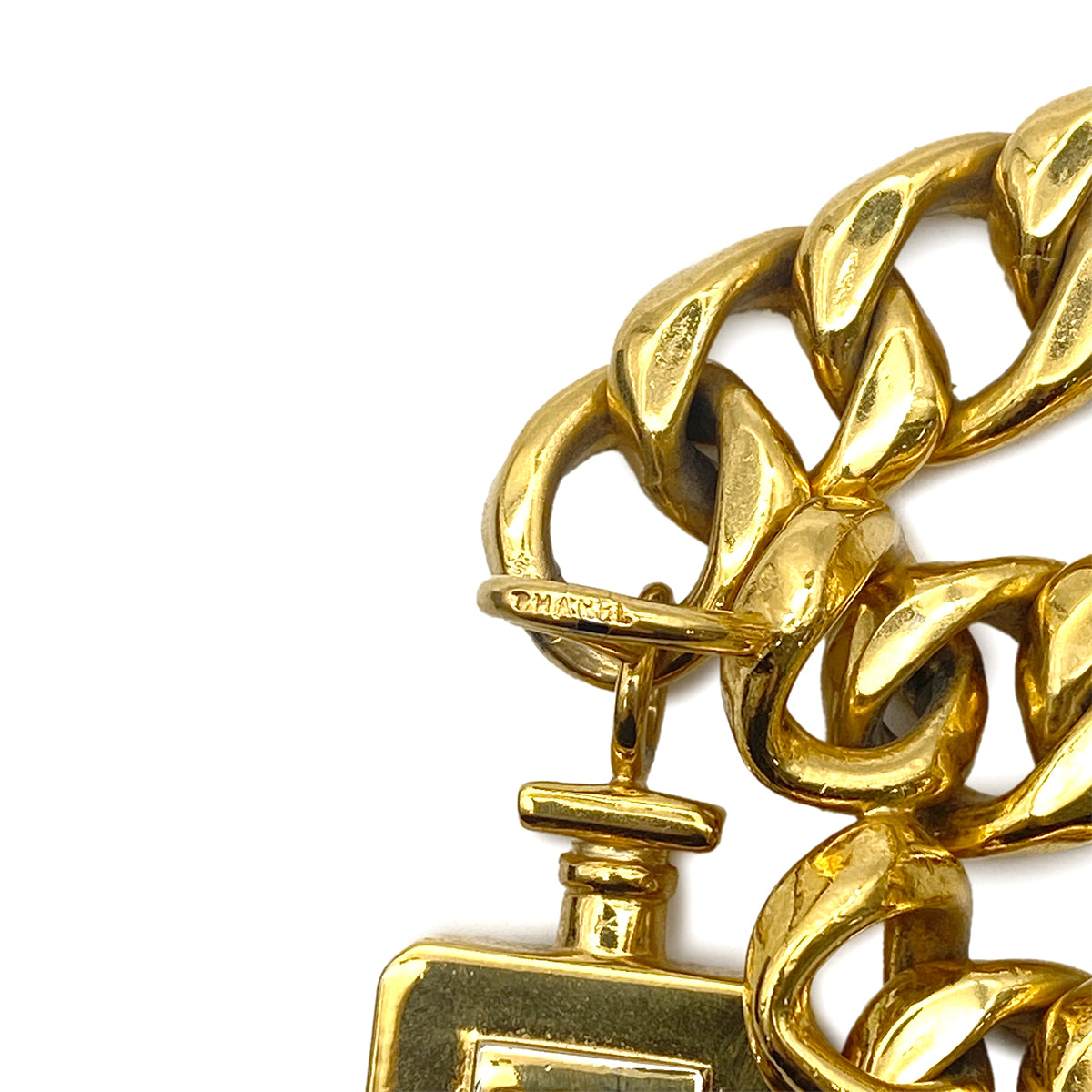 CHANEL VINTAGE CHAIN BELT PERFUME ACCESSORY 90263662