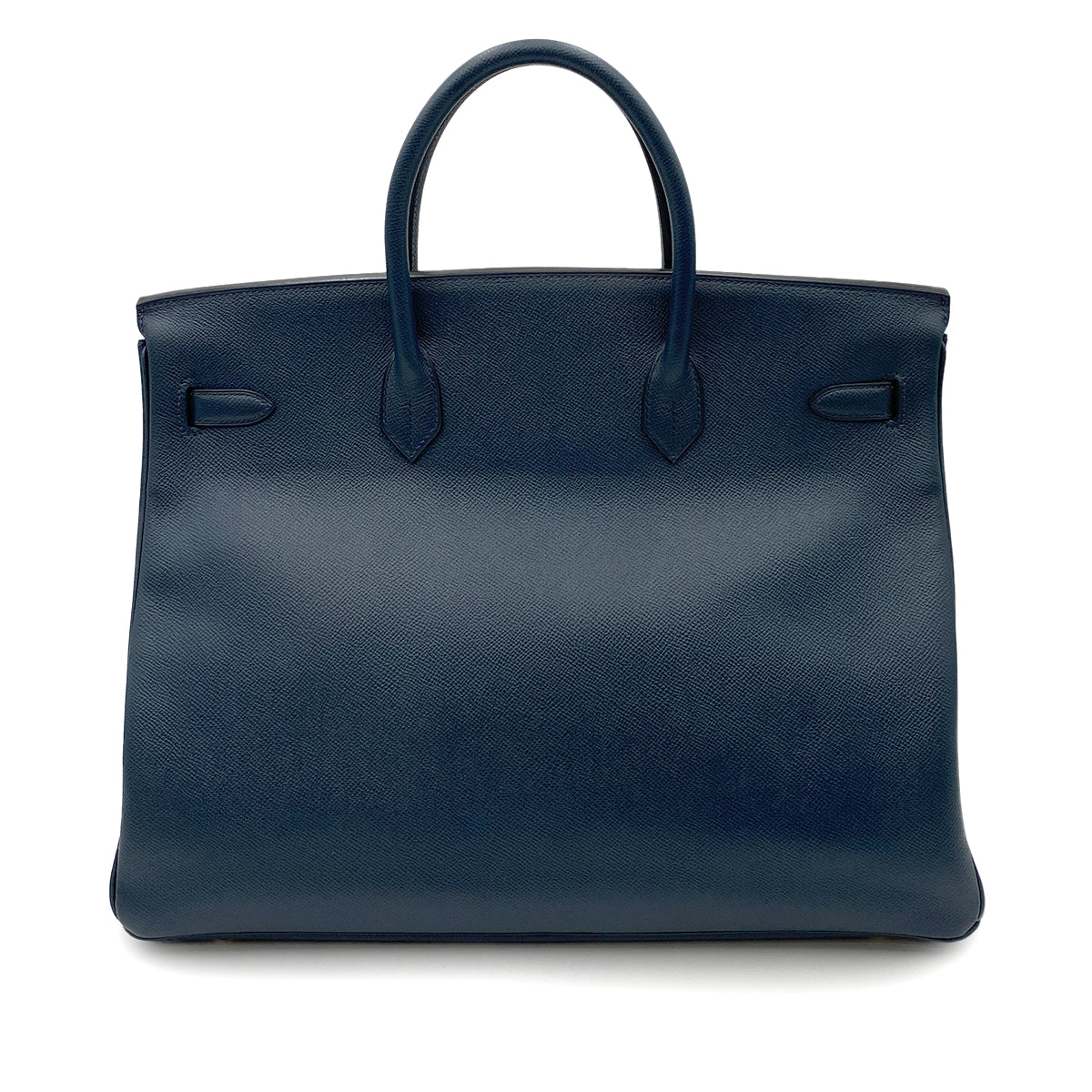 HERMES BIRKIN 40 NAVY COUCHEVEL HAND BAG □A GHW 90264338