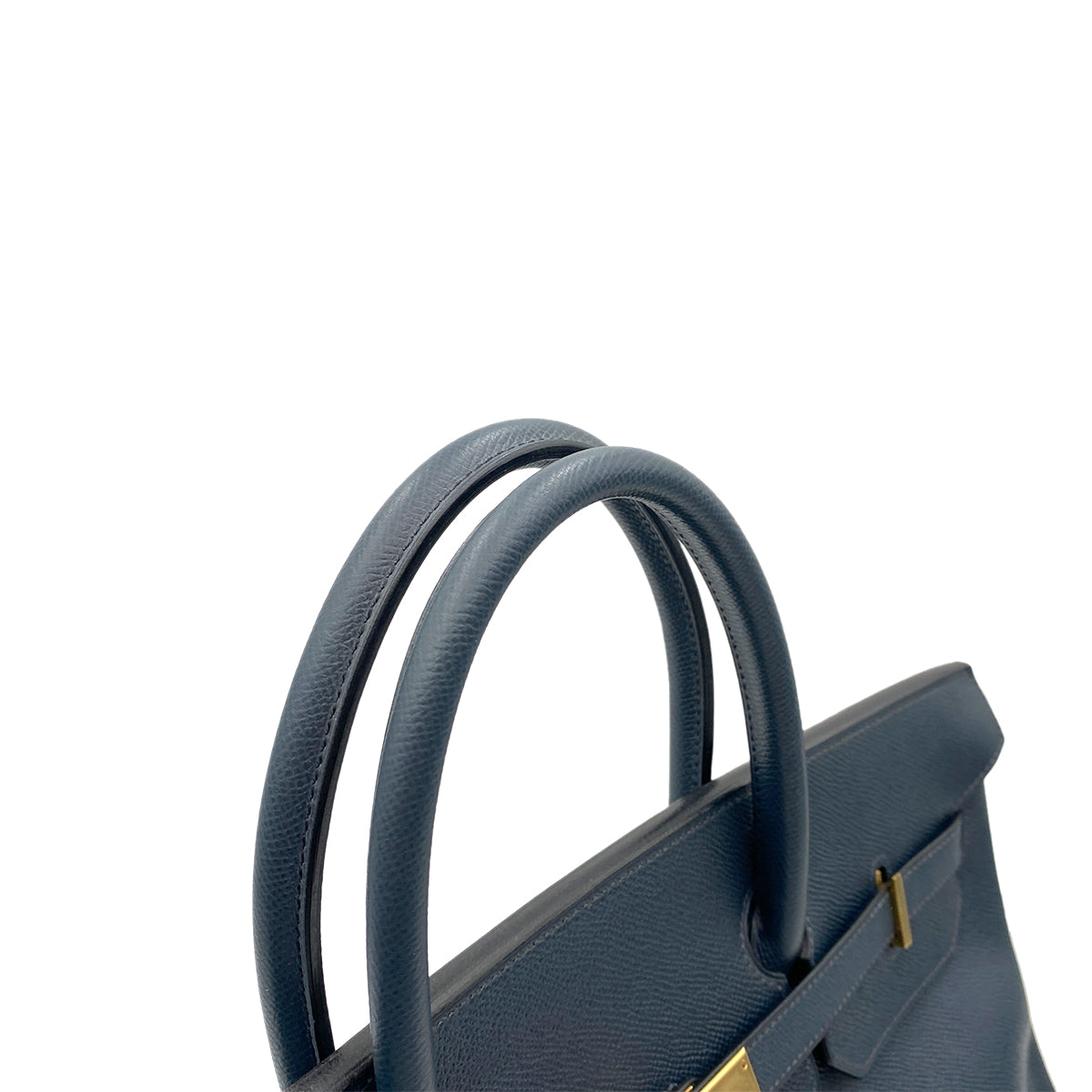 HERMES BIRKIN 40 NAVY COUCHEVEL HAND BAG □A GHW 90264338