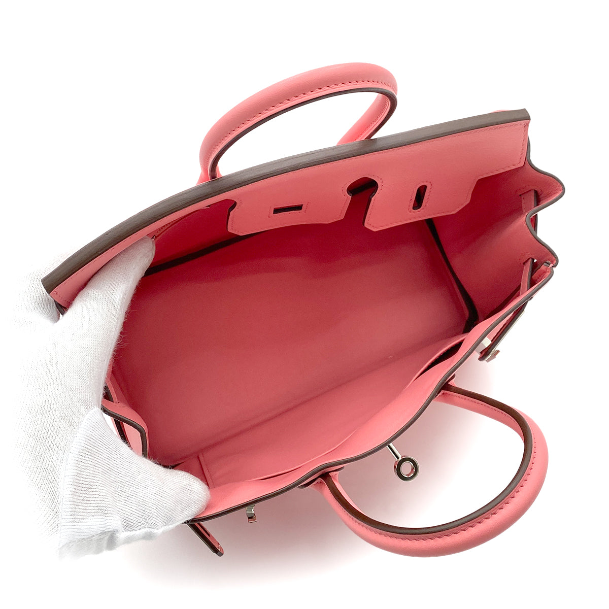 HERMES BIRKIN 25 ROSE D'ETE SWIFT HAND BAG Y SHW 90264339