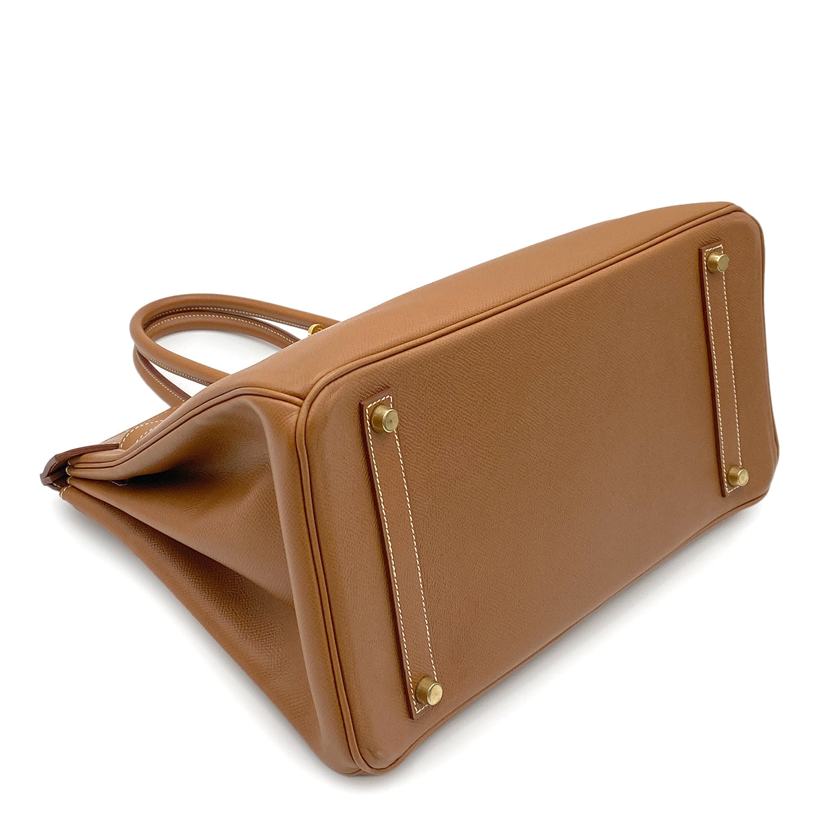 HERMES BIRKIN 35 GOLD COURCHEVEL HAND BAG 〇Z GHW 90264340