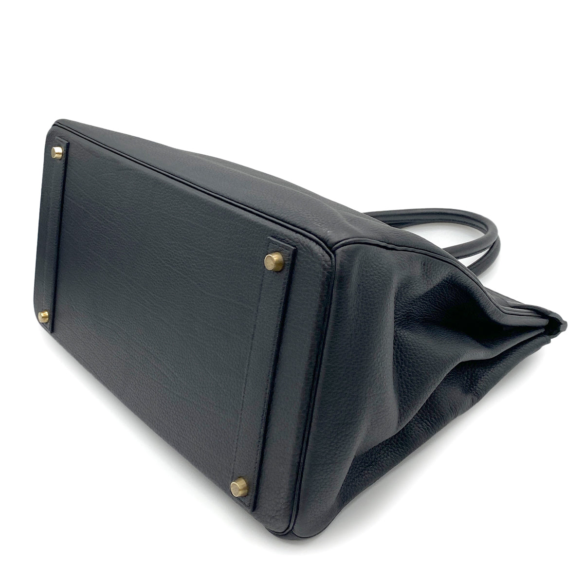 HERMES BIRKIN 40 BLACK TOGO HAND BAG □E GHW 90264342