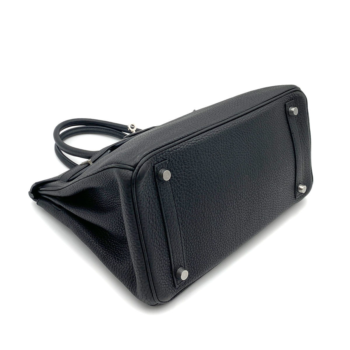 HERMES BIRKIN 30 BLACK TOGO HAND BAG □M SHW 90264345