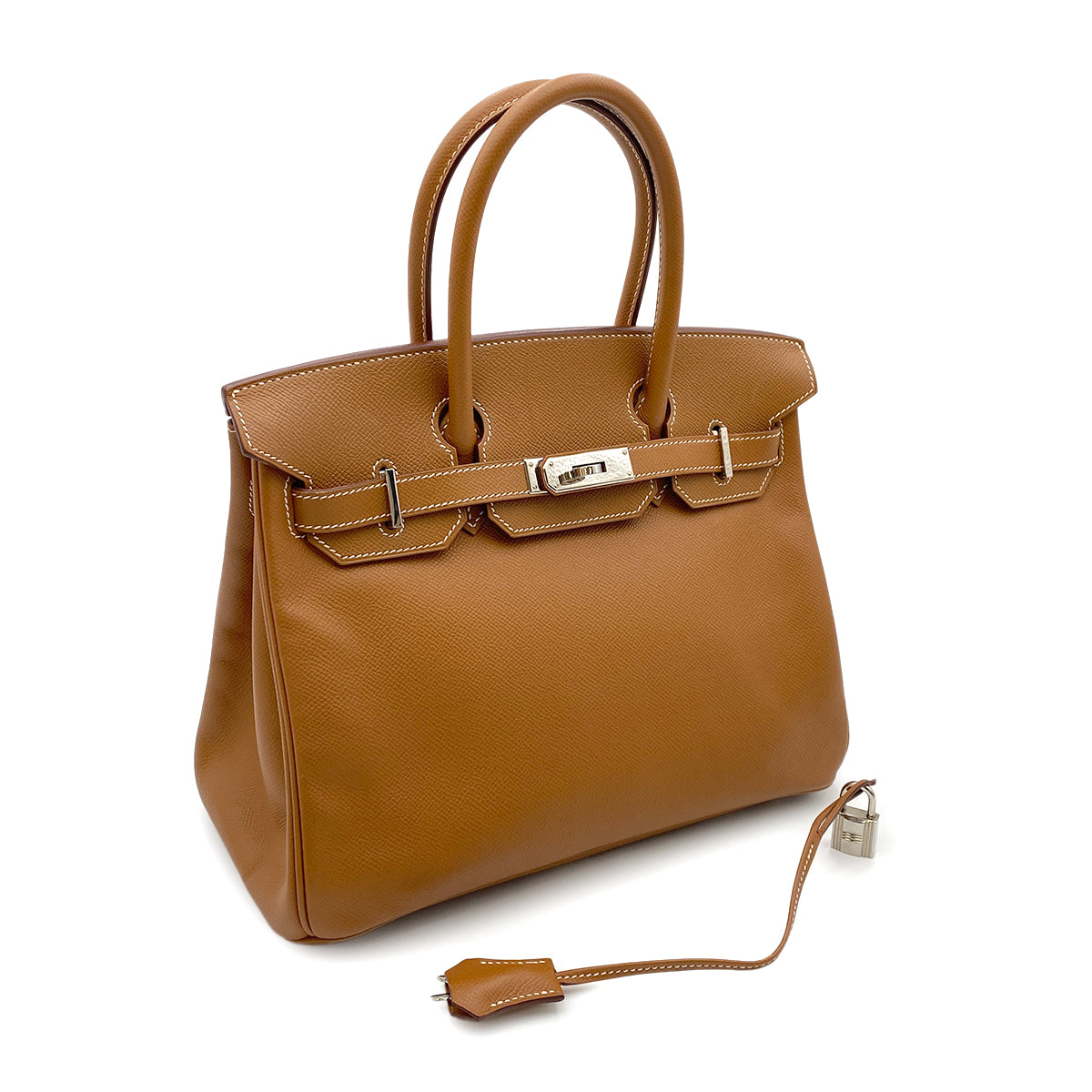 HERMES BIRKIN 30 GOLD EPSOM HAND BAG □M SHW 90264351