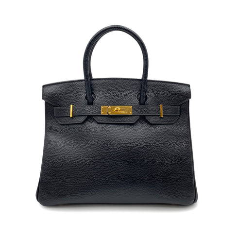 HERMES BIRKIN 30 BLACK ARDENNES HAND BAG □E GHW 90264352 - PURPOSE