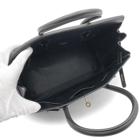 HERMES BIRKIN 30 BLACK ARDENNES HAND BAG □E GHW 90264352 - PURPOSE