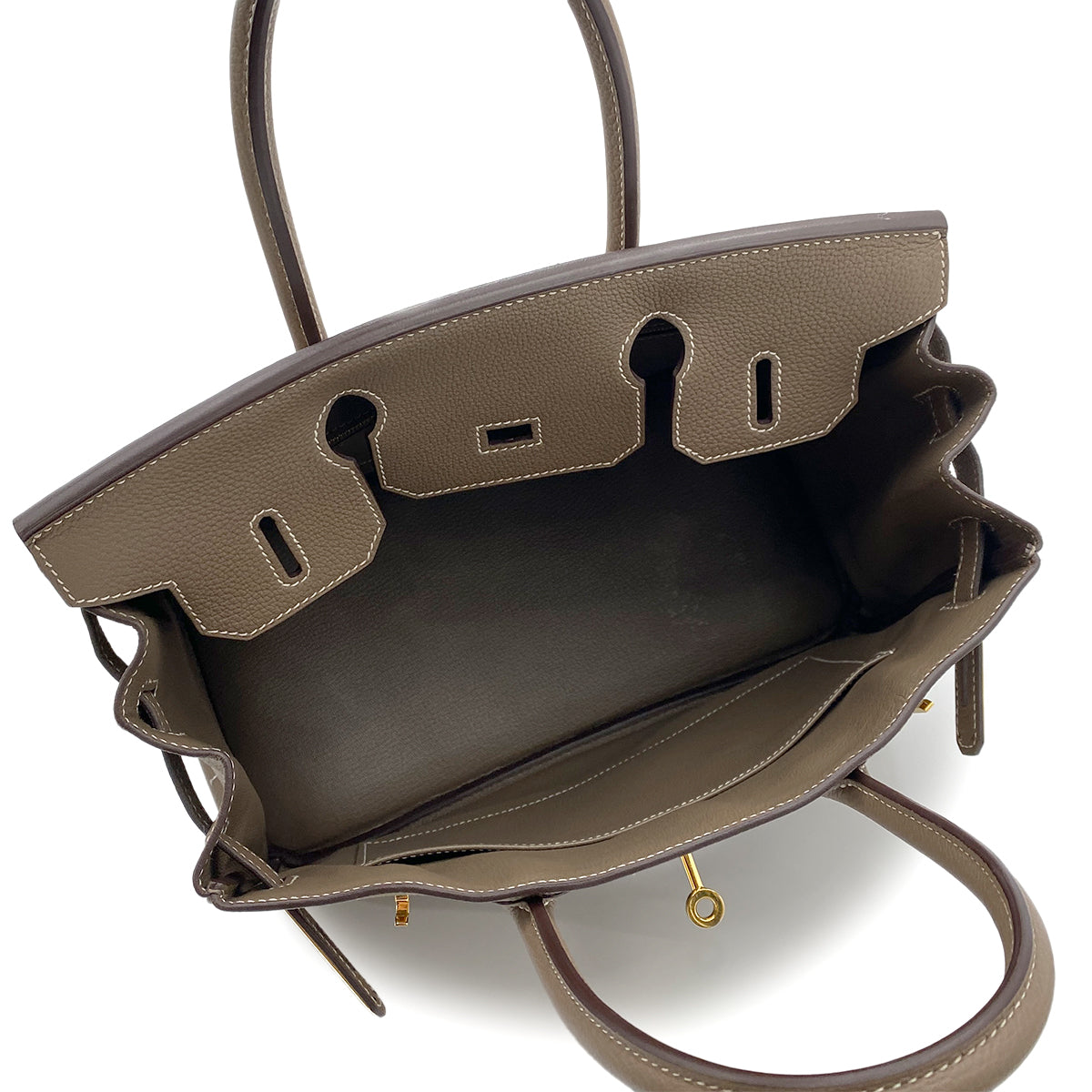 HERMES BIRKIN 30 ETOUPE TOGO HAND BAG A GHW 90264356