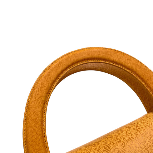 CHANEL VINTAGE HAND BAG ORANGE CAVIAR SKIN 90264365 - PURPOSE
