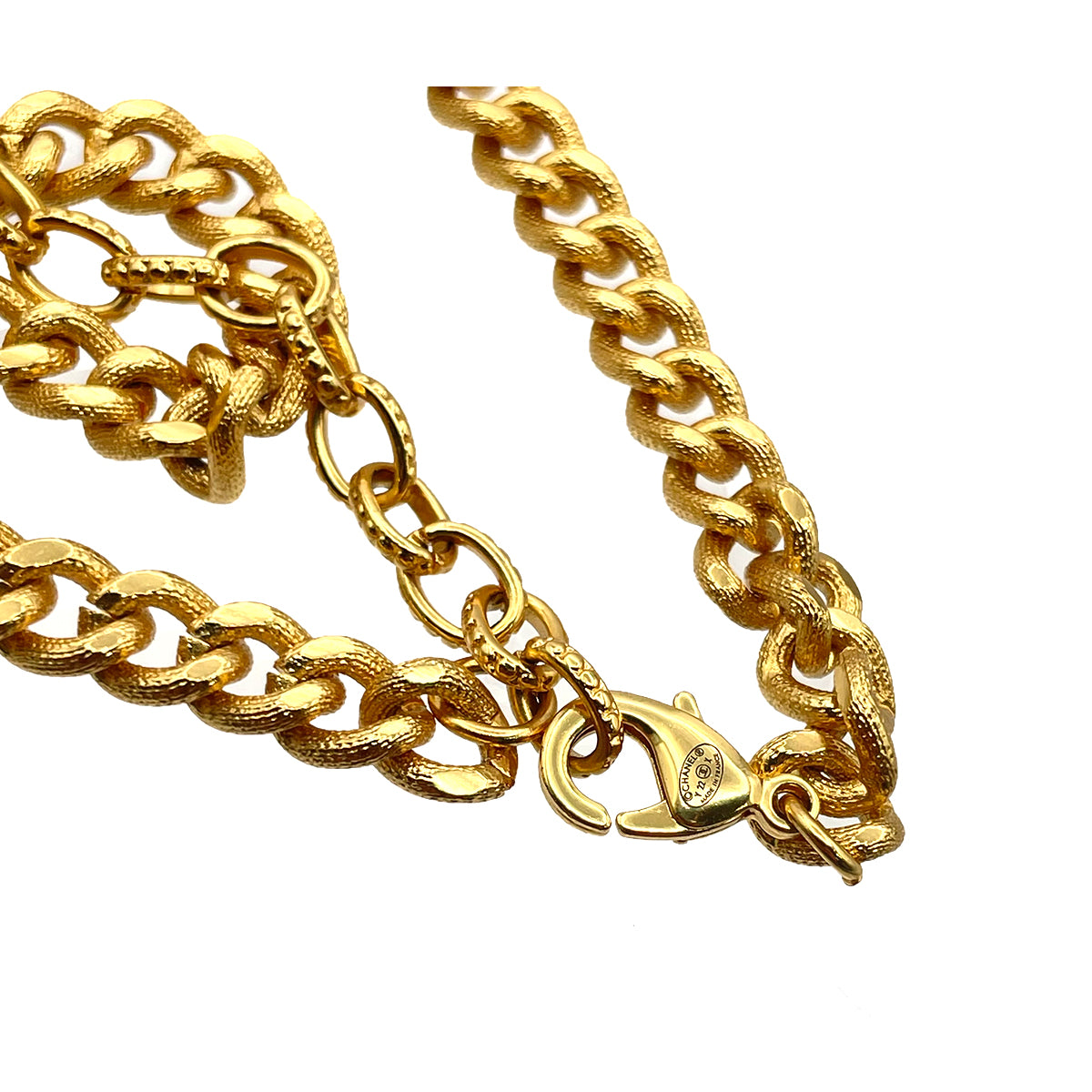CHANEL VINTAGE NECKLACE COCOMARK RHINESTONE ACCESSORY A21S 90264382