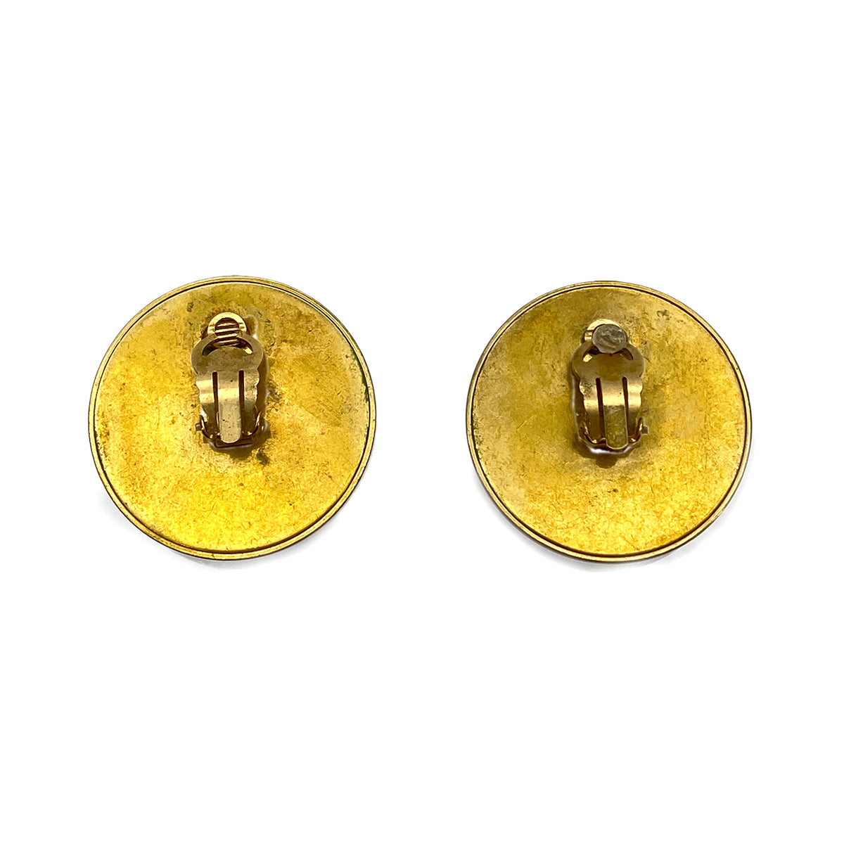 CHANEL VINTAGE EARRINGS COCOMARK ROUND ACCESSORY 28 90264391