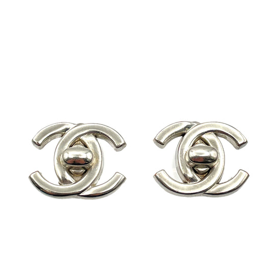 CHANEL VINTAGE EARRINGS TURN LOCK ACCESSORY 90264404