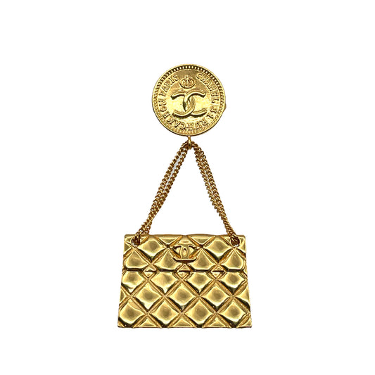 CHANEL VINTAGE BROACH COCOMARK MATELASSE BAG MOTIF ACCESSORY 90264405