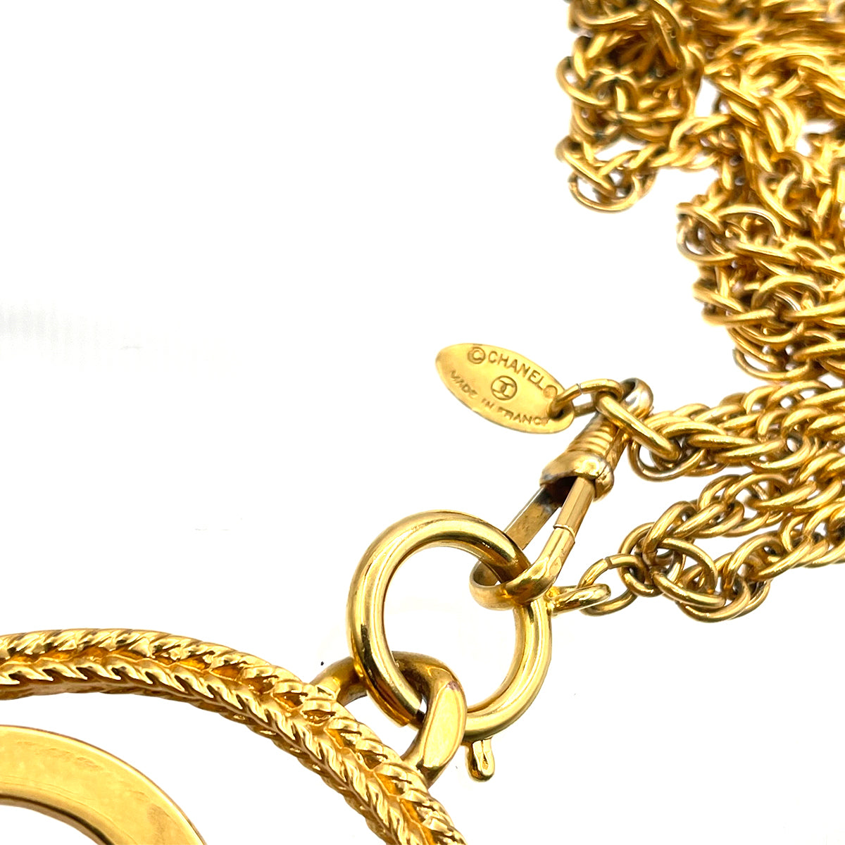 CHANEL VINTAGE NECKLACE COCOMARK ROUND ACCESSORY 90264408