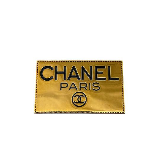 CHANEL VINTAGE BROACH LOGO PLATE ACCESSORY 90264411
