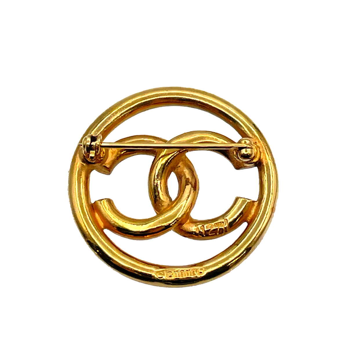 CHANEL VINTAGE BROACH COCO MARK ROUND ACCESSORY 90264418
