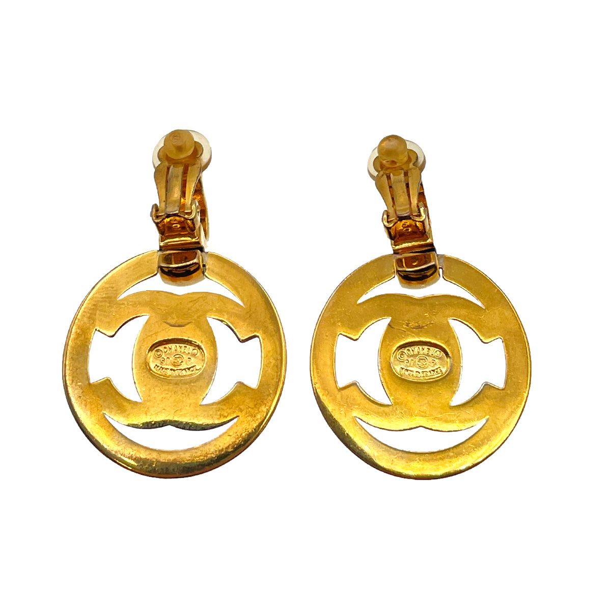 CHANEL VINTAGE EARRINGS TURN LOCK ACCESSORY 97P 90264419