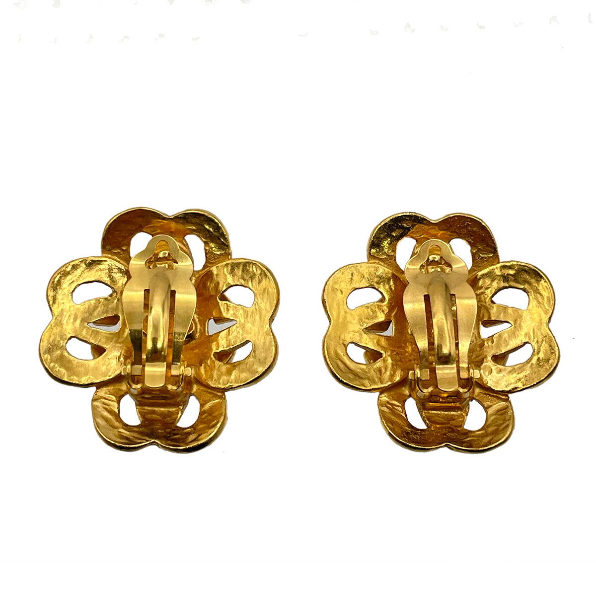 CHANEL VINTAGE EARRINGS COCOMARK FLOWER ACCESSORY 97P 90264423