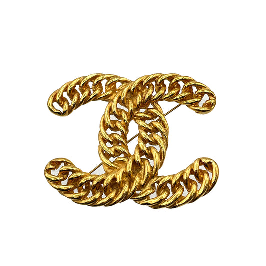 CHANEL VINTAGE BROACH COCO MARK MESH ACCESSORY 90264409