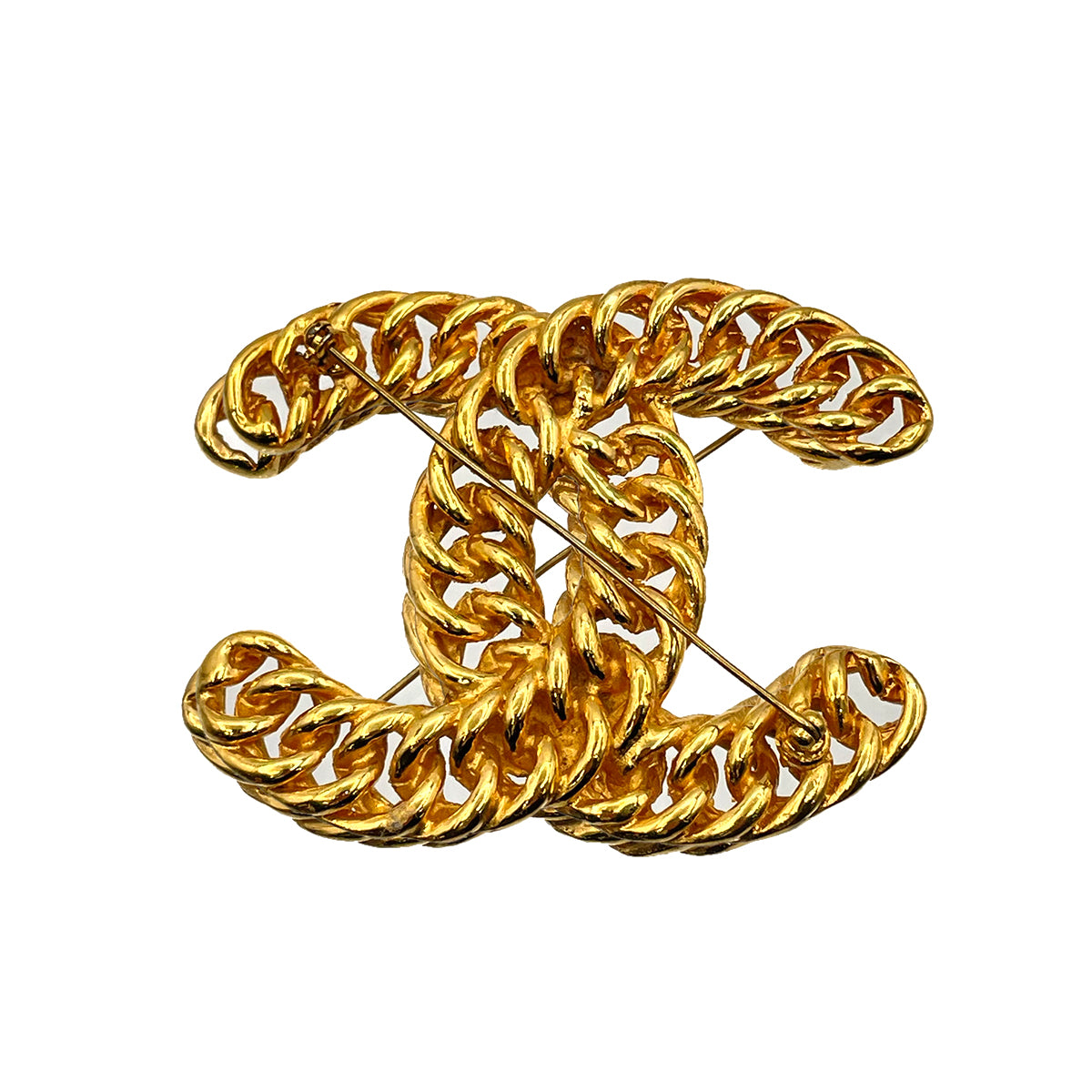 CHANEL VINTAGE BROACH COCO MARK MESH ACCESSORY 90264409