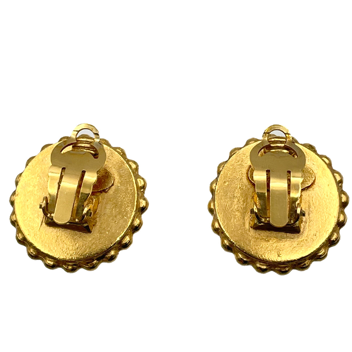 CHANEL VINTAGE EARRINGS COCOMARK ROUND ACCESSORY 90264434