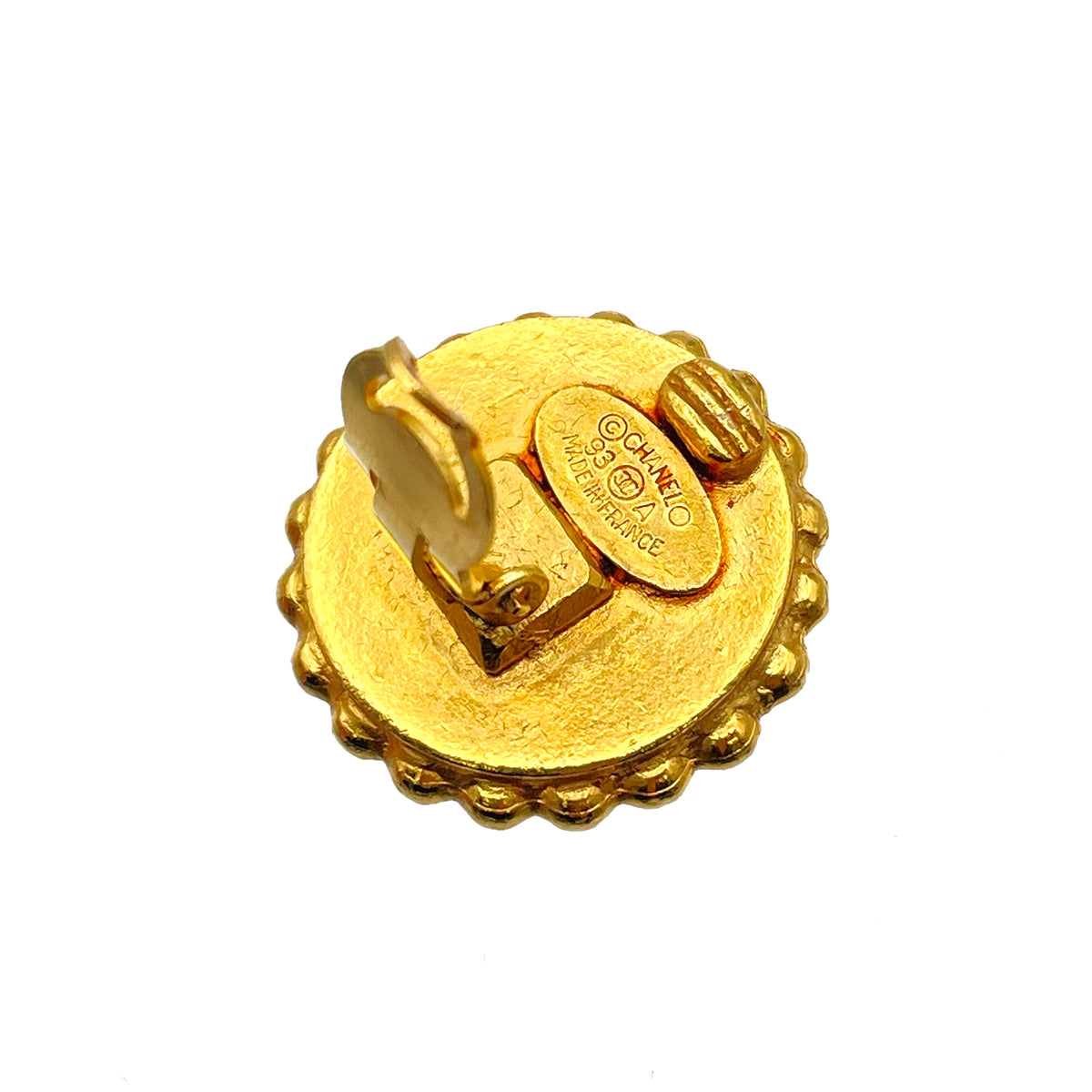 CHANEL VINTAGE EARRINGS COCOMARK ROUND ACCESSORY 90264434