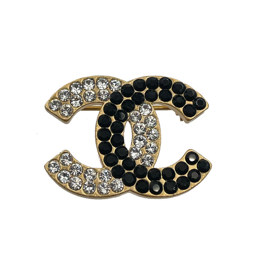 CHANEL VINTAGE BROACH COCO MARK RHINESTONE ACCESSORY 03C 90264442