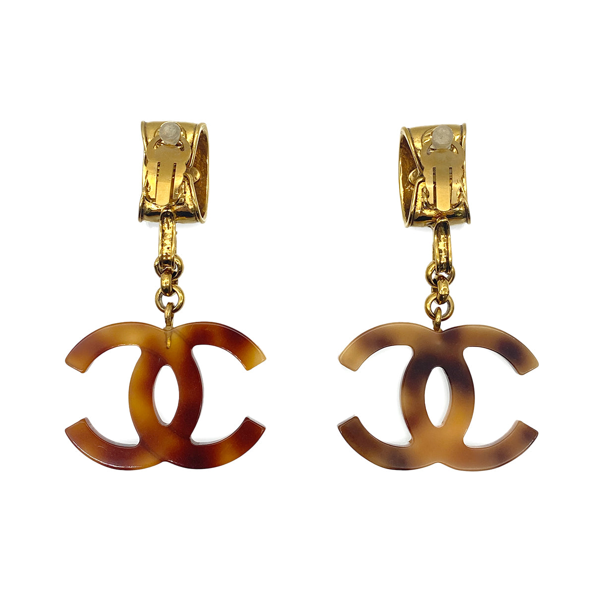 CHANEL VINTAGE EARRINGS COCOMARK SWING ACCESSORY 94P 90264447