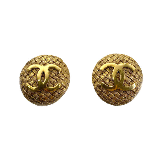 CHANEL VINTAGE EARRINGS COCOMARK ROUND ACCESSORY 29 90264449