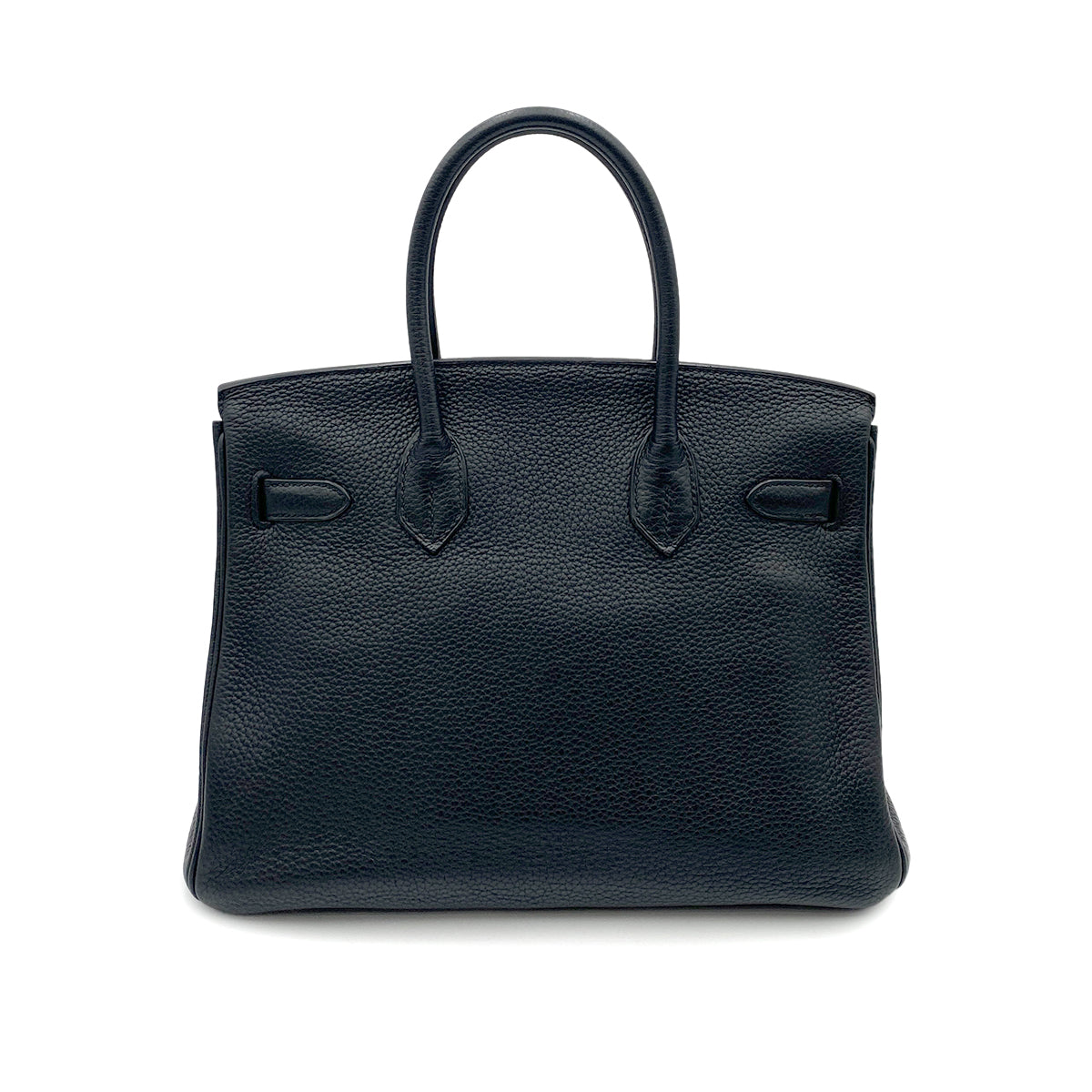 HERMES BIRKIN 30 BLACK TAURILLON CLEMENCE HAND BAG □M SHW 90264497