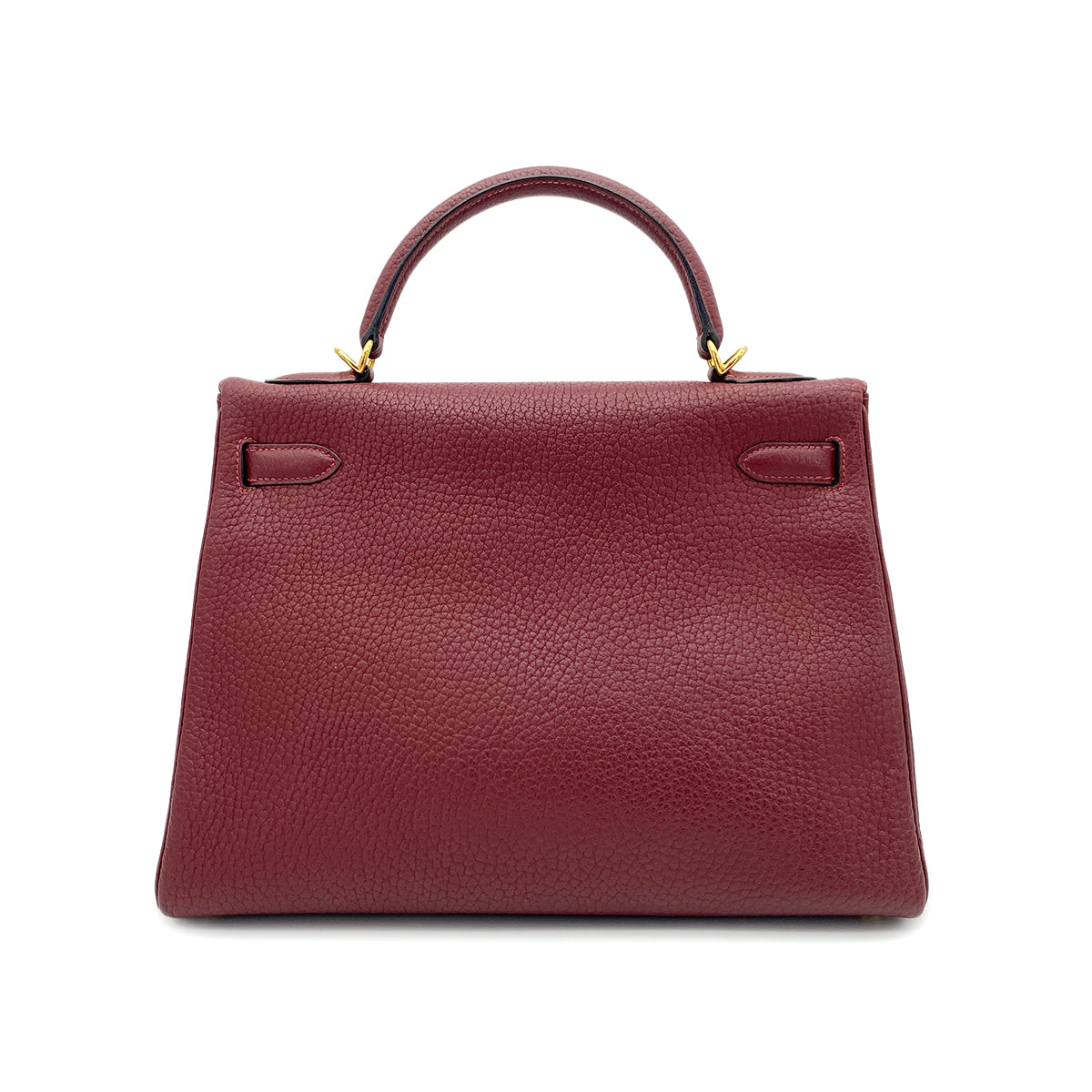 HERMES KELLY 32  ROUGE H TAURILLON CLEMENCE HAND SHOULDER BAG □G GHW 90264499