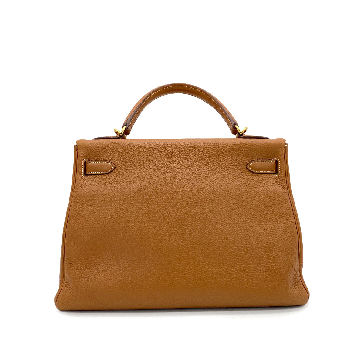 HERMES KELLY 32 RETOURNE GOLD TAURILLON CLEMENCE HAND SHOULDER BAG □O GHW 90264504