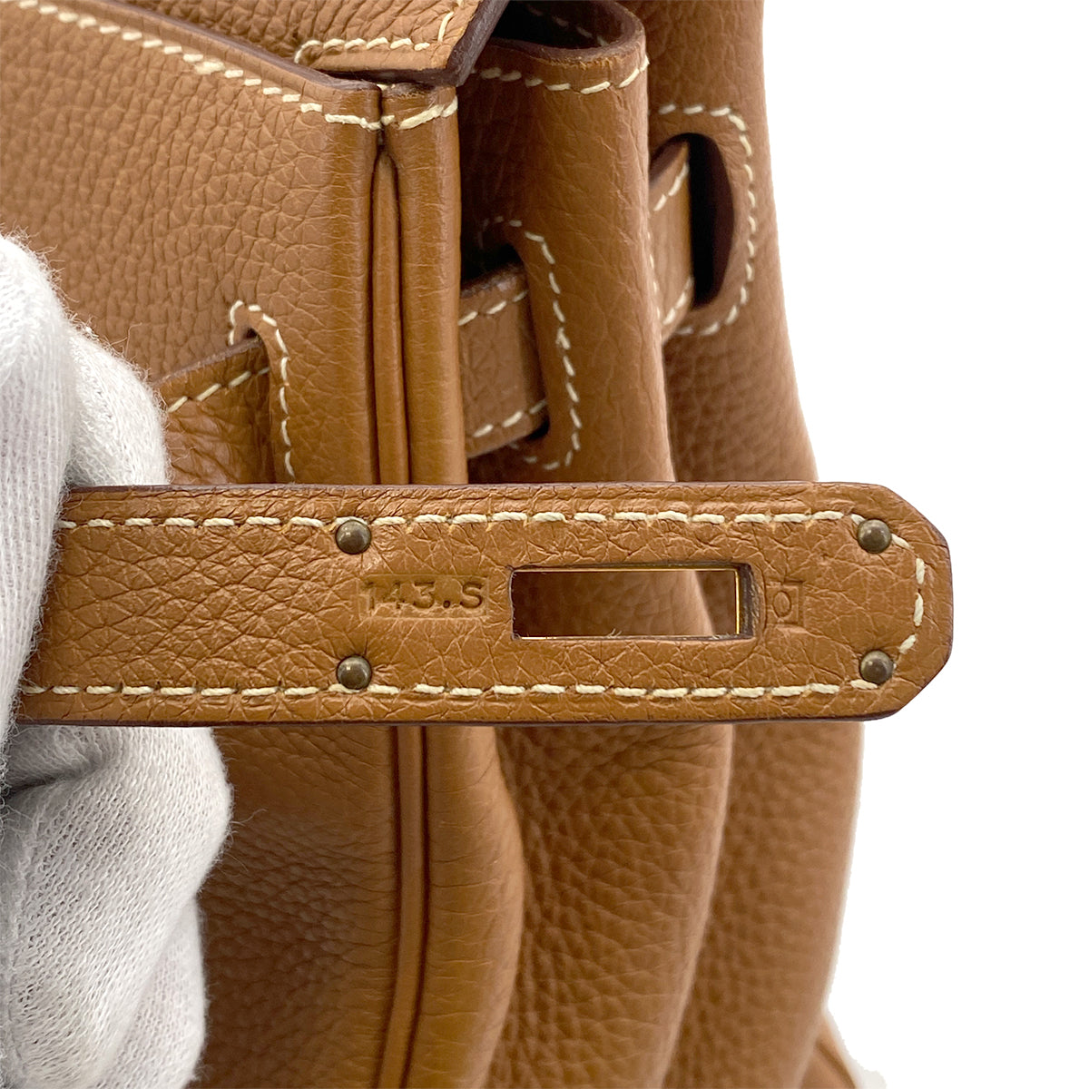 HERMES KELLY 32 RETOURNE GOLD TAURILLON CLEMENCE HAND SHOULDER BAG □O GHW 90264504