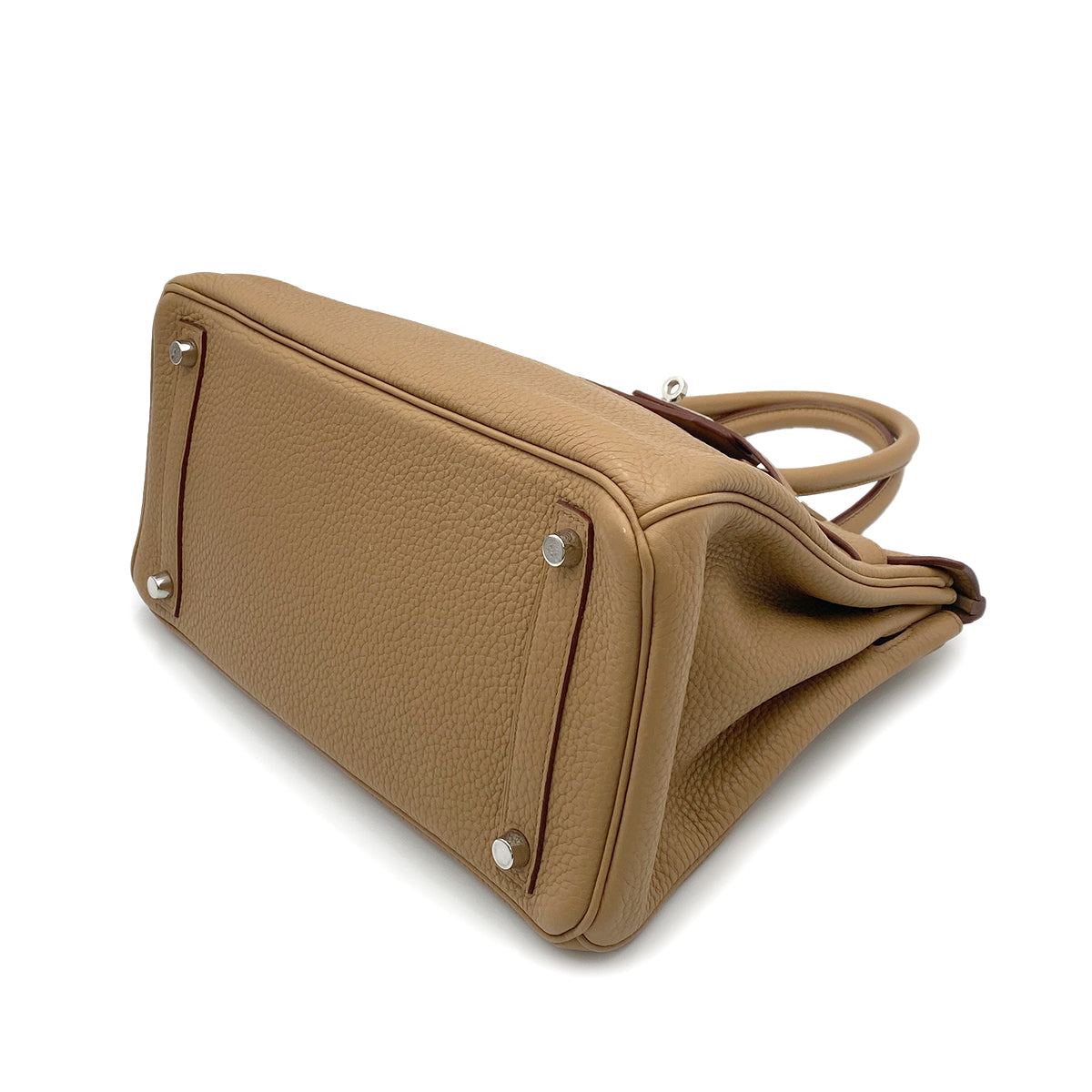 HERMES BIRKIN 30 TABAC CAMEL TAURILLON CLEMENCE HAND BAG □M SHW 90264505