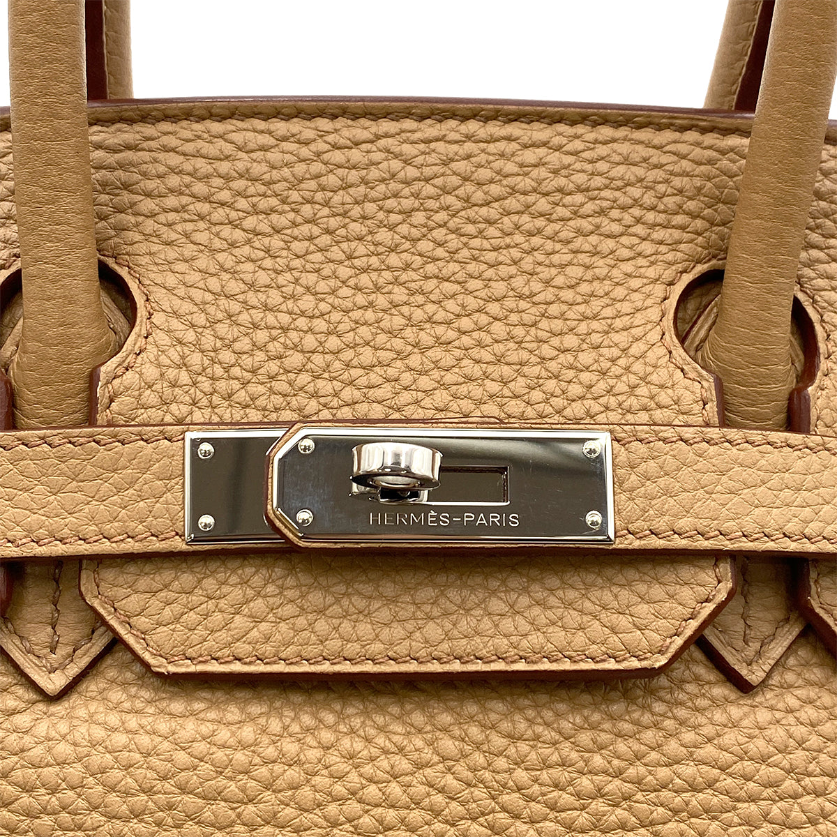 HERMES BIRKIN 30 TABAC CAMEL TAURILLON CLEMENCE HAND BAG □M SHW 90264505