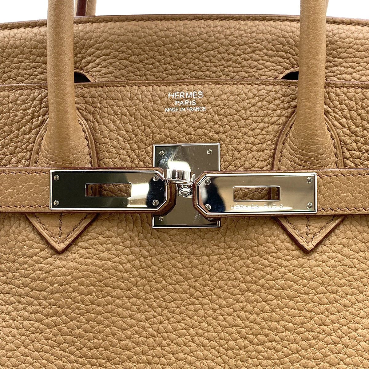 HERMES BIRKIN 30 TABAC CAMEL TAURILLON CLEMENCE HAND BAG □M SHW 90264505